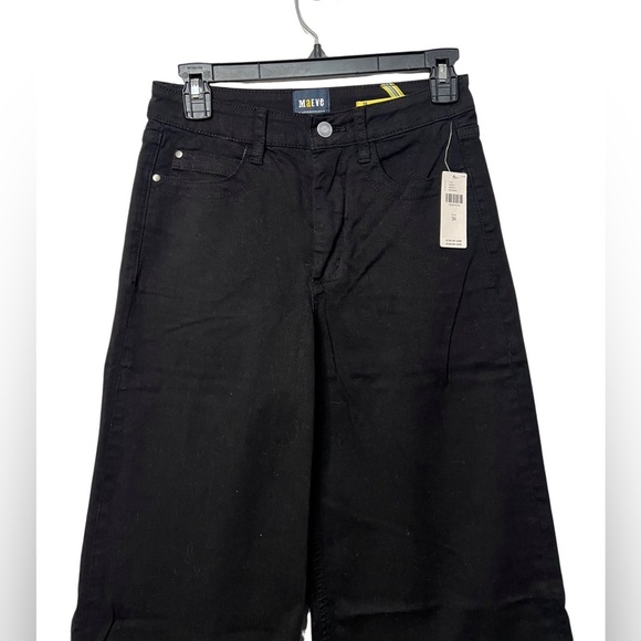 Anthropologie Maeve Lily Wide Leg Jean Black Size 26 - Picture 2 of 8